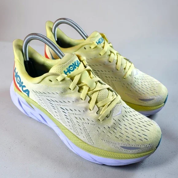 Hoka One One Clifton 8 Yellow Running Shoes Womens 8 B 1119394YPSC *Barely Worn. - Picture 1 of 9